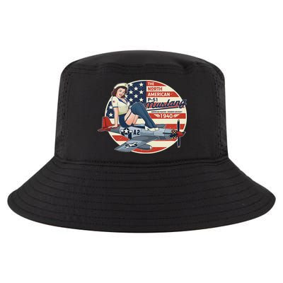 P51 Mustang Airplane S For Wwii Pinup Cool Comfort Performance Bucket Hat
