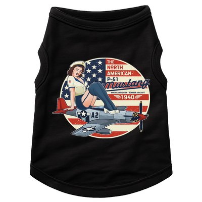 P51 Mustang Airplane S For Wwii Pinup Doggie Tank