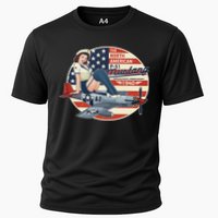 P51 Mustang Airplane S For Wwii Pinup Performance Shirt