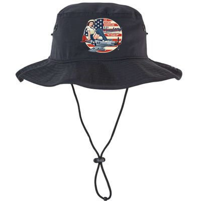 P51 Mustang Airplane S For Wwii Pinup Bucket Hat