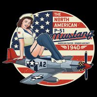 P51 Mustang Airplane S For Wwii Pinup Mousepad