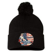 P51 Mustang Airplane S For Wwii Pinup Pom Pom 12in Knit Beanie