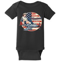 P51 Mustang Airplane S For Wwii Pinup Baby Bodysuit