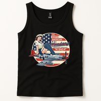 P51 Mustang Airplane S For Wwii Pinup Tank Top