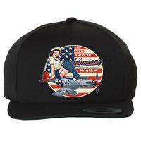P51 Mustang Airplane S For Wwii Pinup Wool Snapback Cap