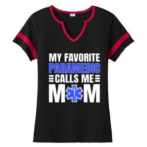 Paramedic Mom Ambulance Attendant Emt Mother's Day Gift Ladies Halftime Notch Neck Tee