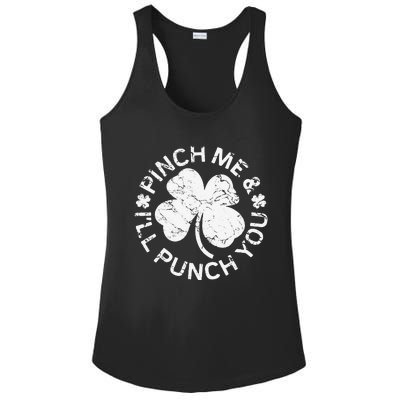 Pinch Me And I'll Punch You Saint Patrick's Day Ladies PosiCharge Competitor Racerback Tank