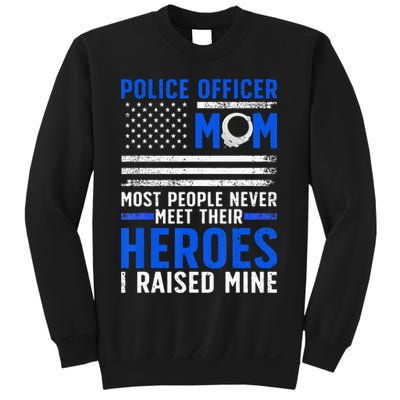 Police Mom Art For Cop Mother Women Police Officer Lovers Sweatshirt
