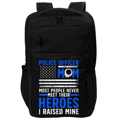 Police Mom Art For Cop Mother Women Police Officer Lovers Impact Tech Backpack
