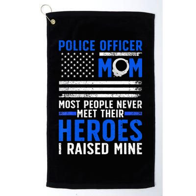 Police Mom Art For Cop Mother Women Police Officer Lovers Golf Towel