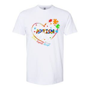 Proud Mom Autism Awareness Family Matching Tee Heart Puzzle Cute Gift Softstyle CVC T-Shirt