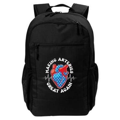 Patriotic Making Arteries Great Again Heart Health Backpack