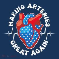 Patriotic Making Arteries Great Again Heart Health Apron