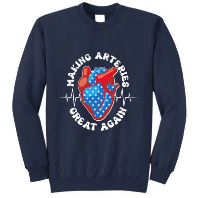 Patriotic Making Arteries Great Again Heart Health Sweatshirt