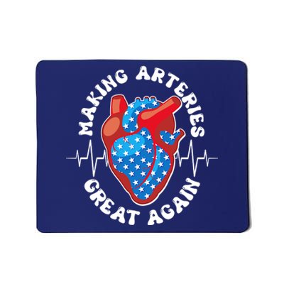 Patriotic Making Arteries Great Again Heart Health Mousepad