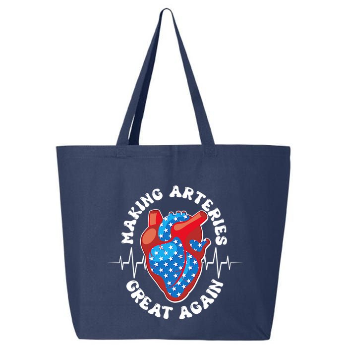 Patriotic Making Arteries Great Again Heart Health 25L Jumbo Tote