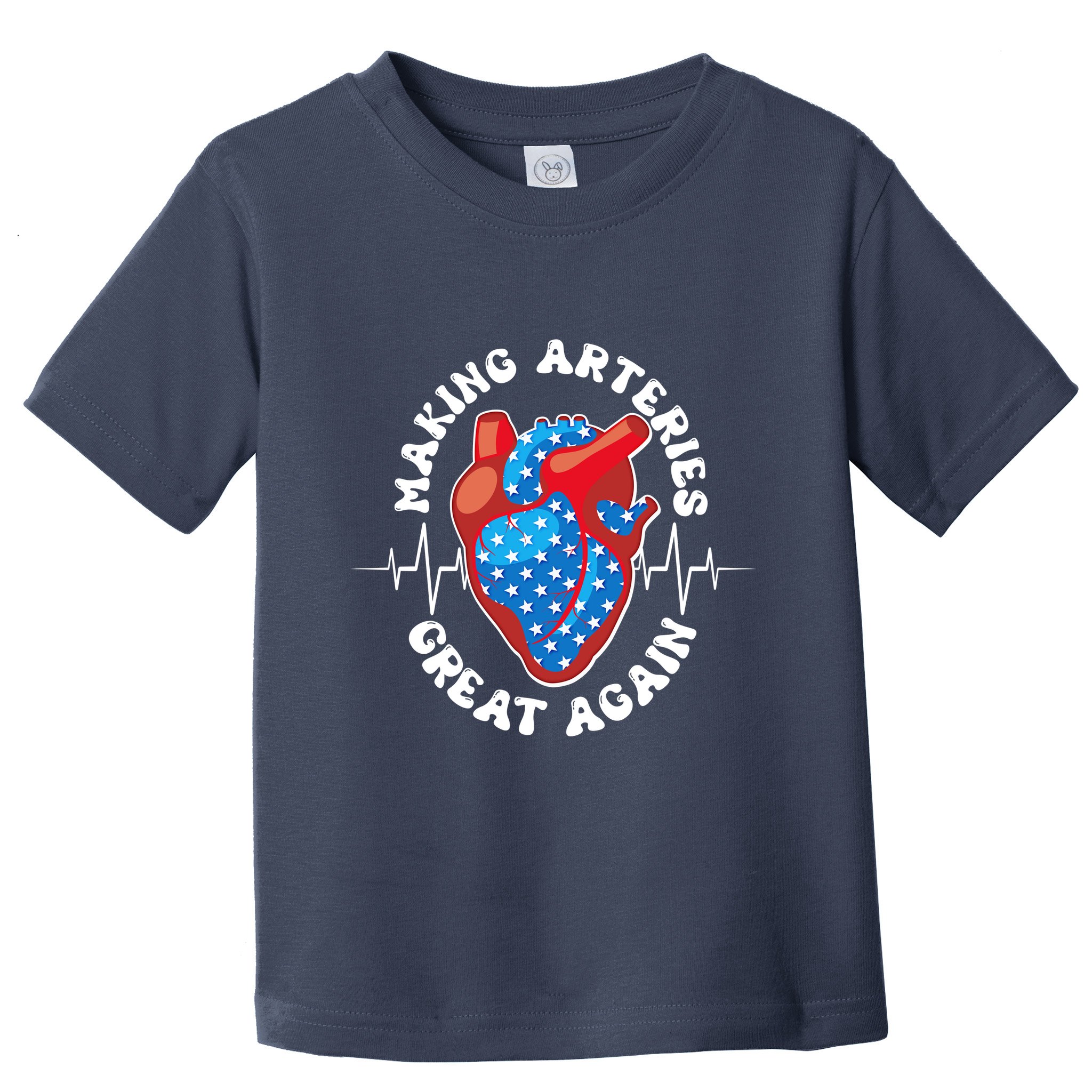 Patriotic Making Arteries Great Again Heart Health Toddler T-Shirt