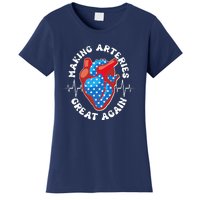 Patriotic Making Arteries Great Again Heart Health Women's T-Shirt