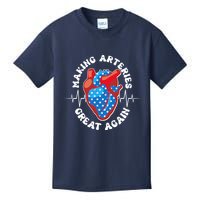 Patriotic Making Arteries Great Again Heart Health Kids T-Shirt