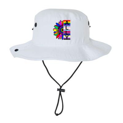 Pride Month Ally Rainbow Sunflower Bucket Hat