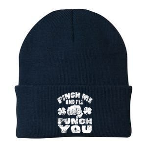 Pinch Me and I'll Punch You Funny Saint Patrick's Day Irish Knit Cap Winter Beanie