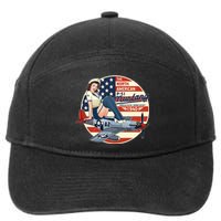 P51 Mustang Airplane Wwii Pinup 7-Panel Snapback Hat