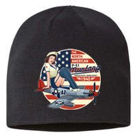 P51 Mustang Airplane Wwii Pinup Sustainable Beanie