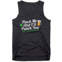 Pinch Me And I'll Punch You HAPPY ST.PATRICK'S DAY Tank Top