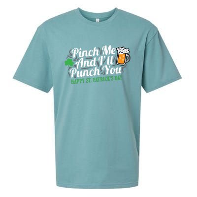 Pinch Me And I'll Punch You HAPPY ST.PATRICK'S DAY Sueded Cloud Jersey T-Shirt