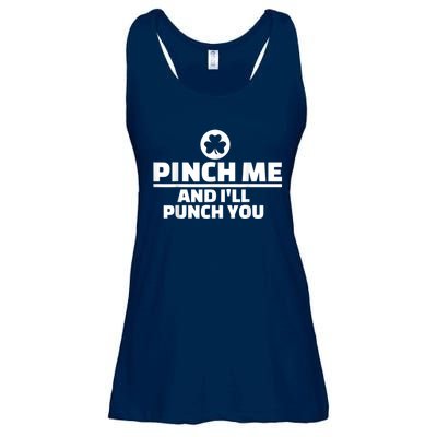 Pinch Me And I'll Punch You Funny Happy St. Patrick's Day Ladies Essential Flowy Tank