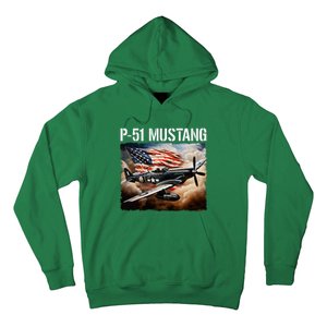 P51 Mustang American Ww2 Fighter Airplane P51 Mustang Hoodie