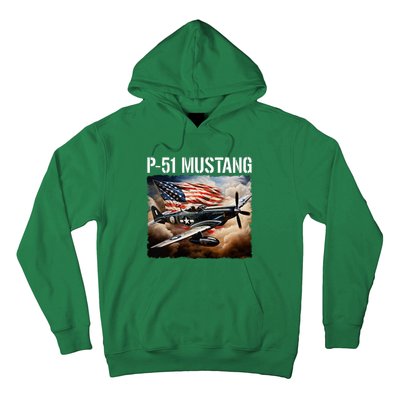 P51 Mustang American Ww2 Fighter Airplane P51 Mustang Hoodie