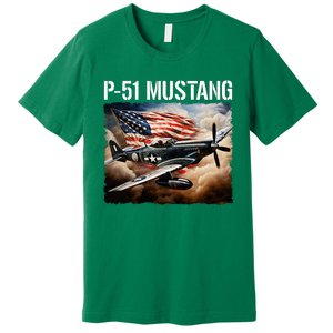 P51 Mustang American Ww2 Fighter Airplane P51 Mustang Premium T-Shirt