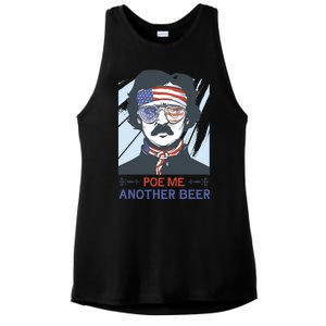 Pour Me Another Beer Funny 4th Of July Ladies PosiCharge Tri-Blend Wicking Tank