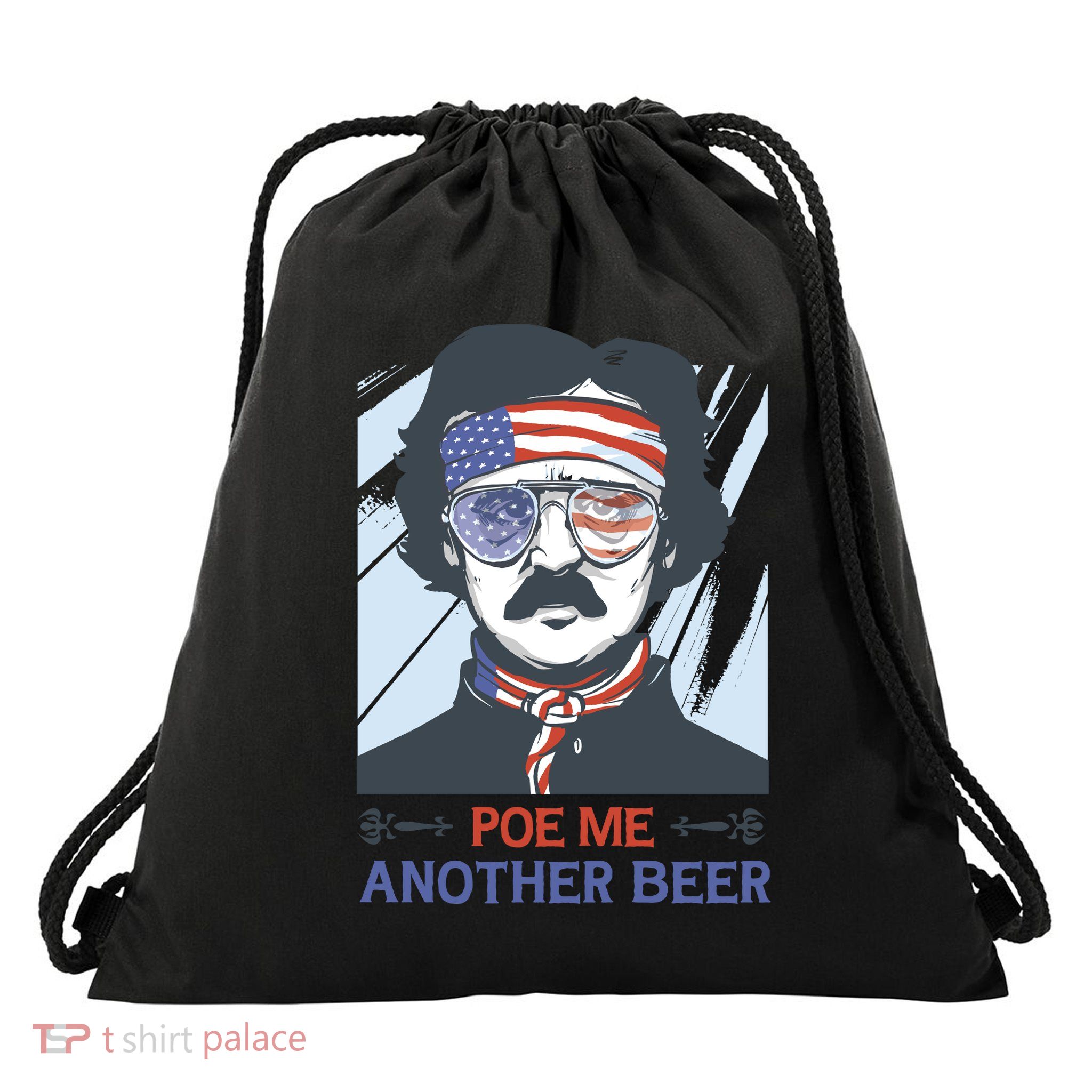 Pour Me Another Beer Funny 4th Of July Drawstring Bag