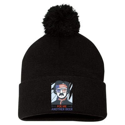 Pour Me Another Beer Funny 4th Of July Pom Pom 12in Knit Beanie