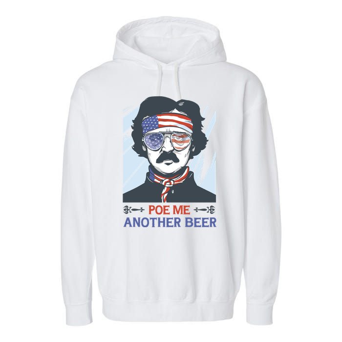 Pour Me Another Beer Funny 4th Of July Garment-Dyed Fleece Hoodie