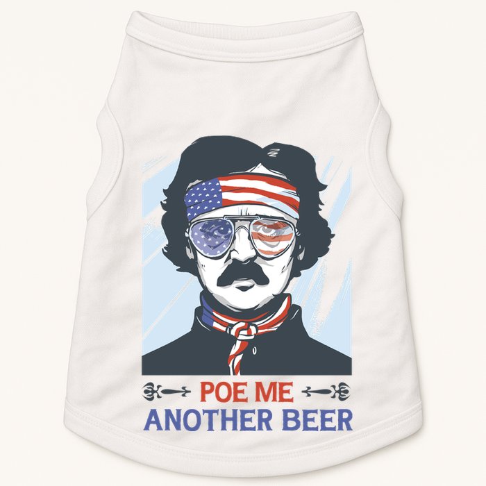 Pour Me Another Beer Funny 4th Of July Doggie Tank