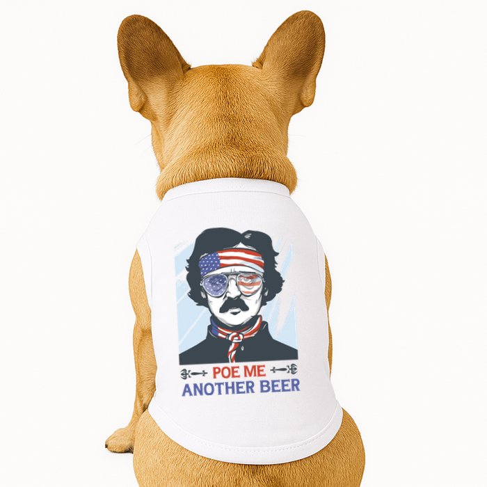 Pour Me Another Beer Funny 4th Of July Doggie Tank