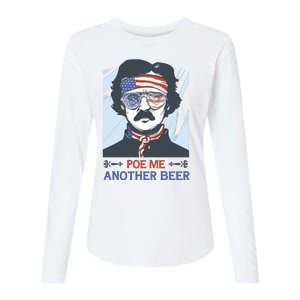 Pour Me Another Beer Funny 4th Of July Womens Cotton Relaxed Long Sleeve T-Shirt