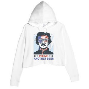 Pour Me Another Beer Funny 4th Of July Crop Fleece Hoodie