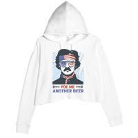 Pour Me Another Beer Funny 4th Of July Crop Fleece Hoodie