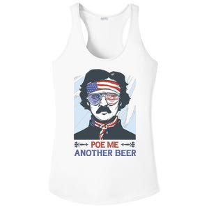 Pour Me Another Beer Funny 4th Of July Ladies PosiCharge Competitor Racerback Tank