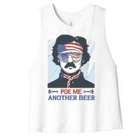 Pour Me Another Beer Funny 4th Of July Women's Racerback Cropped Tank