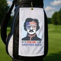 Pour Me Another Beer Funny 4th Of July Golf Towel