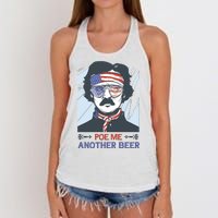 Pour Me Another Beer Funny 4th Of July Women's Knotted Racerback Tank