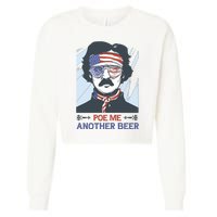 Pour Me Another Beer Funny 4th Of July Cropped Pullover Crew