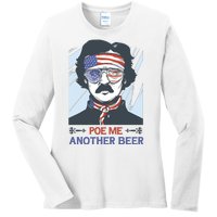 Pour Me Another Beer Funny 4th Of July Ladies Long Sleeve Shirt