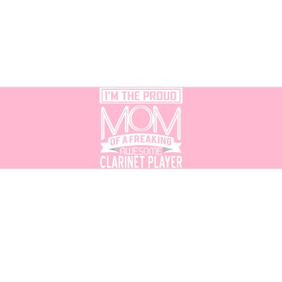 Proud Mom Awesome Clarinet Player Marching Band Mothers Gift Bumper Sticker