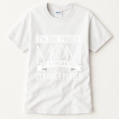 Proud Mom Awesome Clarinet Player Marching Band Mothers Gift Tall T-Shirt
